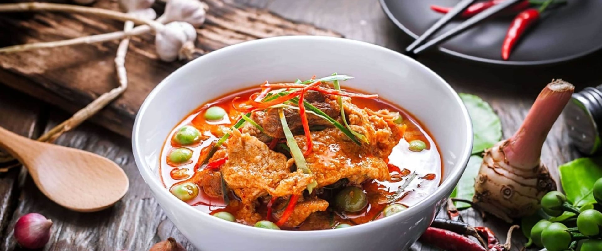 Thai food riverside